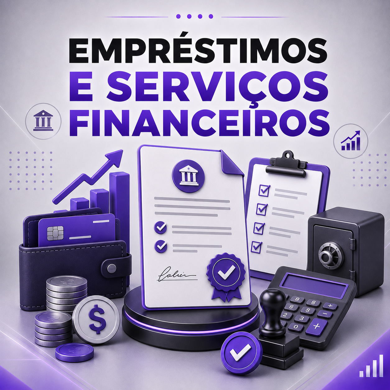 Arte do serviço Emprestimos E Servicos Financeiros